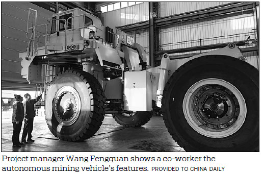 Robotic vehicle for mining to add safety