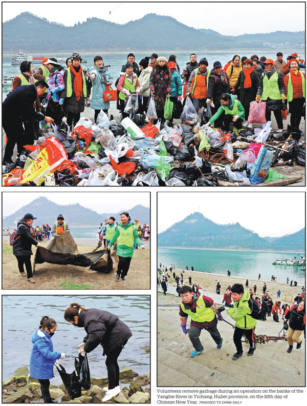 Cleanup campaign restores Yangtze River habitat