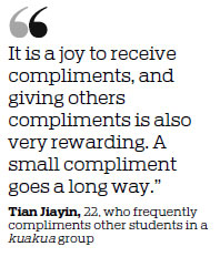 Positive words lift students from gloom