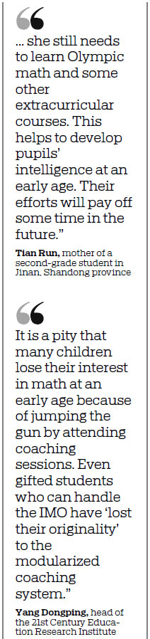 PARENTS WRESTLE WITH MATH PROBLEM