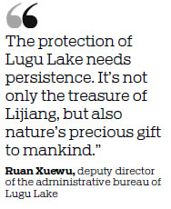 Yunnan's pristine lake sparkles as people make new efforts to protect it