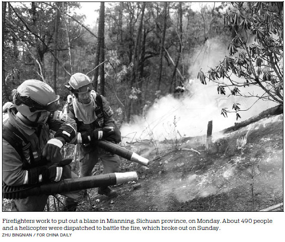 One of 3 weekend fires extinguished