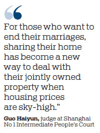 Sky-high property prices force divorced couples to continue living together