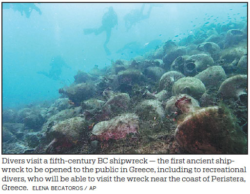 Greece opens shipwreck sites to divers as underwater museums