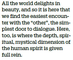 Humans lead the 'cosmic dance of dialogue'