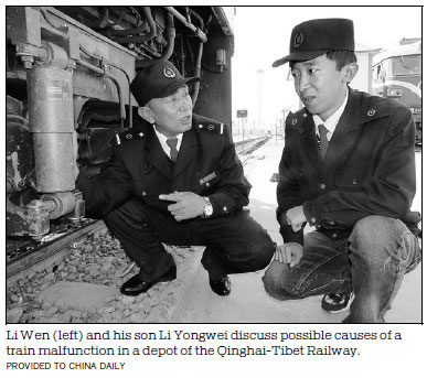 Three generations of train engineers track progress of country's railways