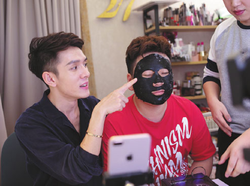 Future looking good for men in makeup
