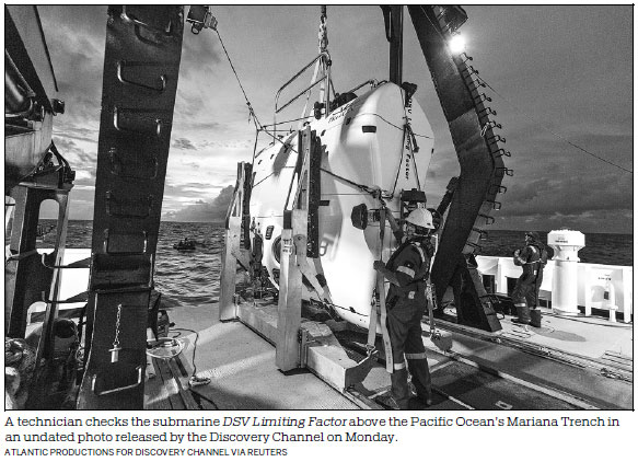 Trash found littering ocean floor in deepest Mariana Trench dive