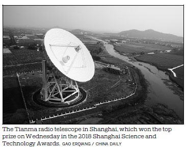 Shanghai telescope honored for black hole assistance, other work