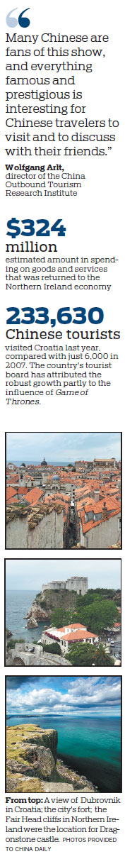 TOURISTS TAKE TO GAME OF THRONES TRAIL