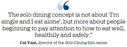 Diners developing a taste for table-for-one trend