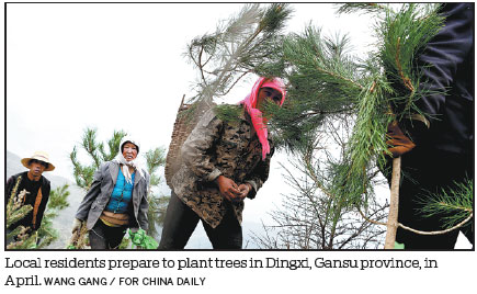 NEW FORESTS HALT DESERTS' ADVANCE
