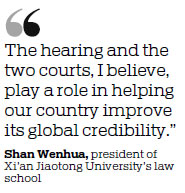 International commercial court has first hearing