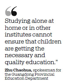 Guangdong: Compulsory education a must