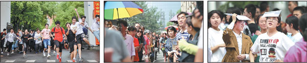 COLLEGE ENTRANCE EXAM CHANGES WITH TIMES