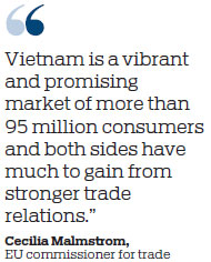 EU, Vietnam to ink free trade pact