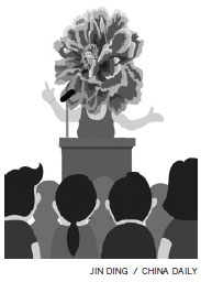 Flower rooted in the Chinese heart