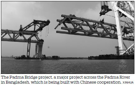 Chinese firm progressing with Padma Bridge project