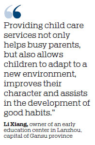 Preschool centers easing second-child anxiety