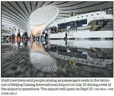 Construction of new Beijing airport finished