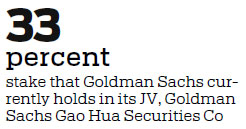 Goldman Sachs plans to increase stake in Chinese JV