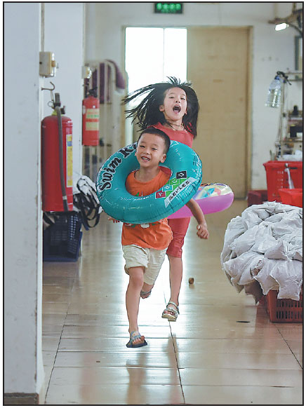 Children take a vacation with a twist