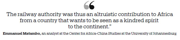 CHINESE AID HELPS PUT AFRICAN NATIONS ON TRACK