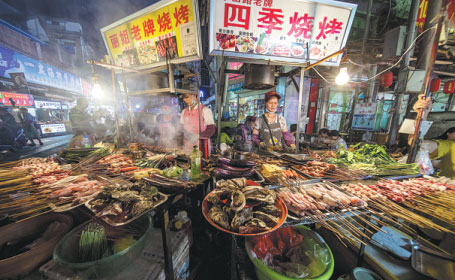 Late-night diners making a meal of nocturnal nibbles