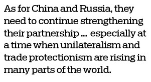 Sino-Russian ties apt example of win-win partnership