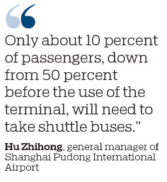 New satellite terminal at Pudong opens