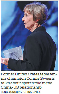 Table tennis champ had inside view of thaw in China-US relations