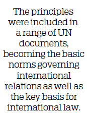 Five Principles help nation to rise on the international stage