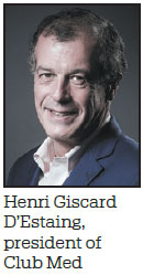 Holiday resort giant Club Med on growth trajectory