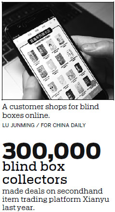 Eager collectors keep blind boxes squarely in sights