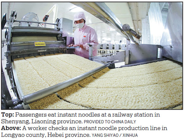 INSTANT NOODLES COME BACK TO THE BOIL