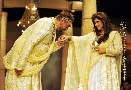 Fashion show of Indian designer J J Vallaya