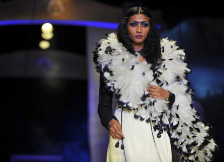 Fashion show of Indian designer J J Vallaya