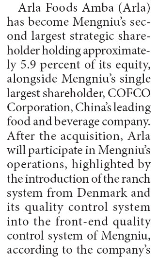 Mengniu to tap Danish dairy tech for food safety