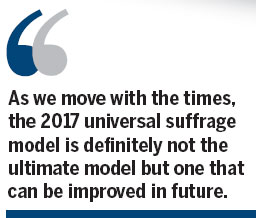 Universal suffrage: Don't miss the boat