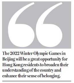 HK can benefit from Winter Olympics