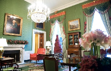米歇尔公布白宫圣诞主题 环保装饰点亮节日气氛