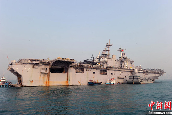 美国军舰低调访问香港 未安排中美军事交流活动