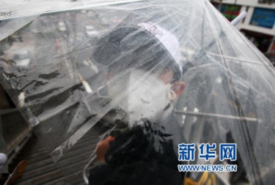 韩国各地降“辐射雨”后昨日再遭“核辐射沙尘”