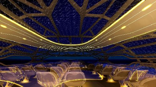 空客推出概念机舱 2050年前有望实现“全透明”飞行
