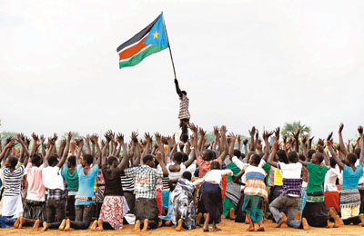 南苏丹今天正式宣布独立 成为世界上最新的国家
