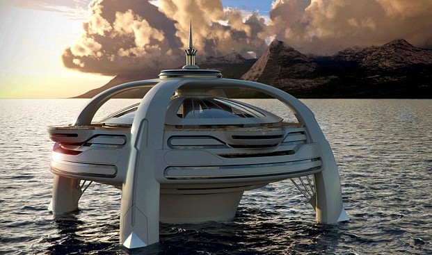 英国游艇酷似“浮动城市” 功能完备创意不拘一格