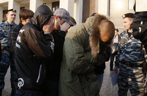 莫斯科警方拘捕100名非法集会的激进民族主义者