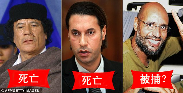 卡扎菲遗孀要求调查死亡真相 传赛义夫逃亡路上被俘