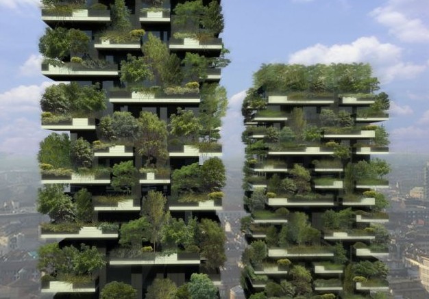 意打造“摩天森林” 百米高楼层层种绿植家家有风景