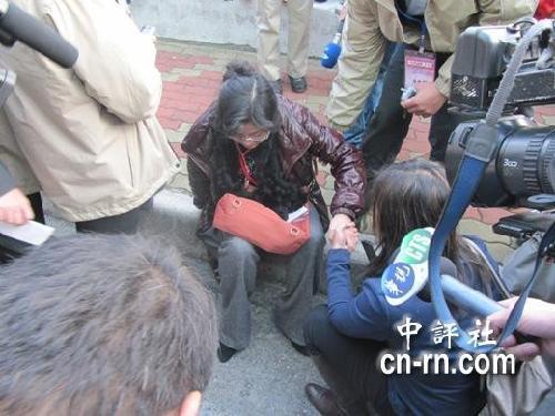 台警方大阵仗保护大陆媒体 柴璐成台媒焦点